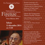 Cerimonia di Premiazione Premio “Firenze per le Culture di Pace” 2014